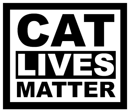 Cat Lives Matter die cut sticker